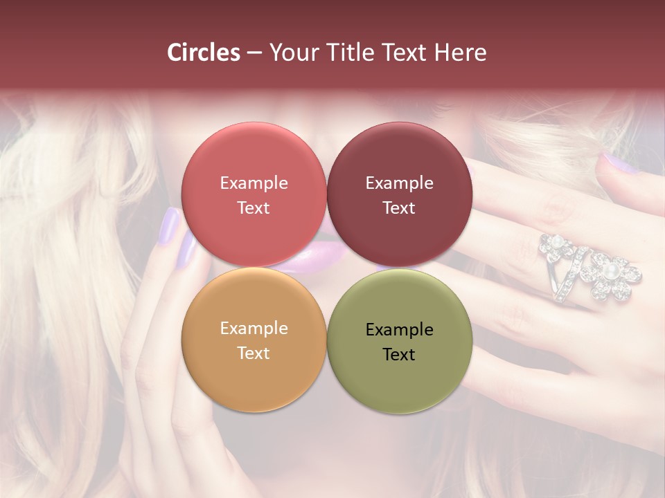 Manicure Nail Polish Sensual PowerPoint Template