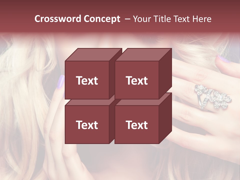 Manicure Nail Polish Sensual PowerPoint Template