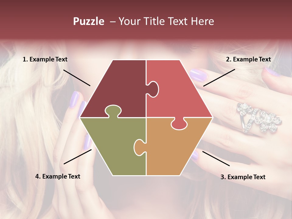 Manicure Nail Polish Sensual PowerPoint Template