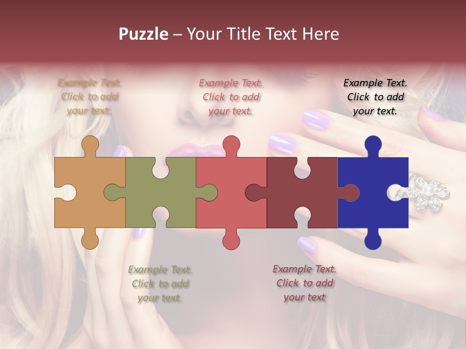 Manicure Nail Polish Sensual PowerPoint Template