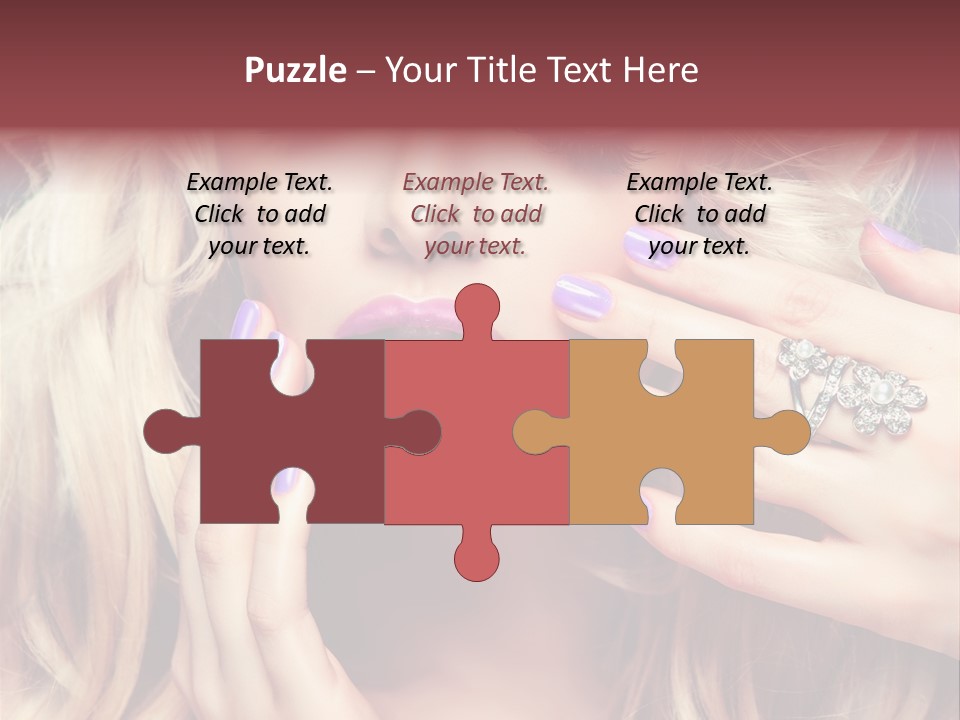 Manicure Nail Polish Sensual PowerPoint Template