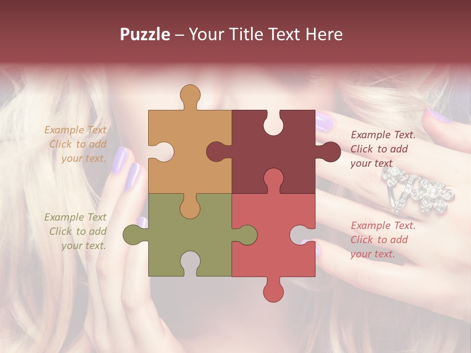 Manicure Nail Polish Sensual PowerPoint Template