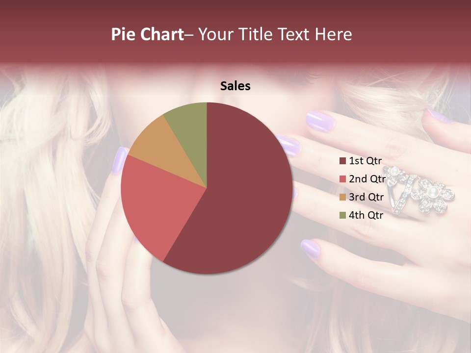 Manicure Nail Polish Sensual PowerPoint Template