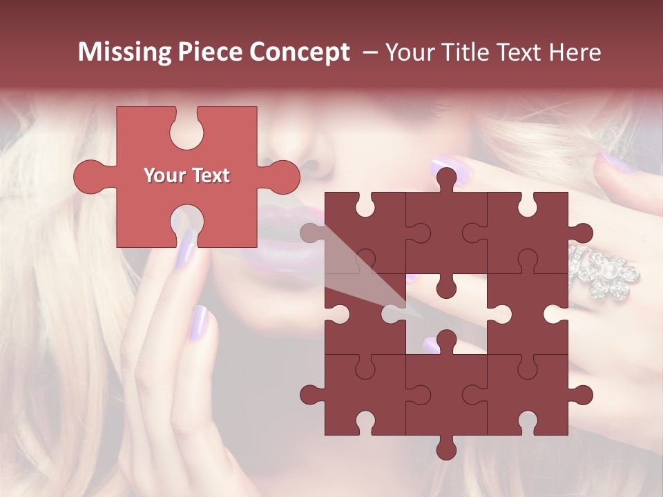 Manicure Nail Polish Sensual PowerPoint Template