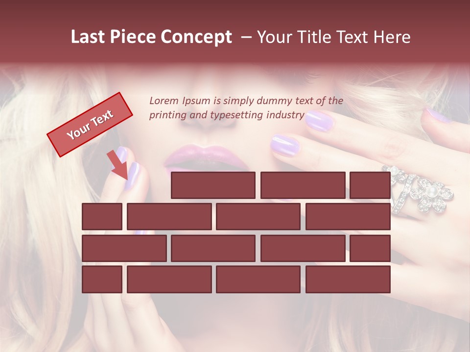 Manicure Nail Polish Sensual PowerPoint Template