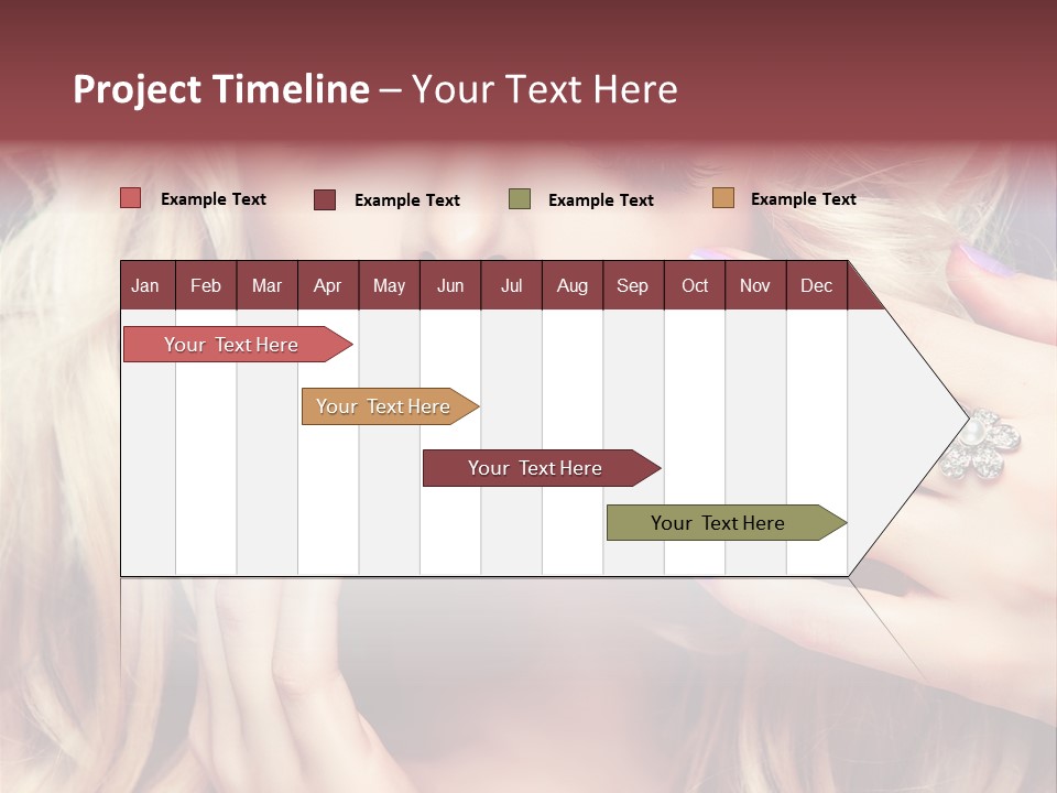 Manicure Nail Polish Sensual PowerPoint Template