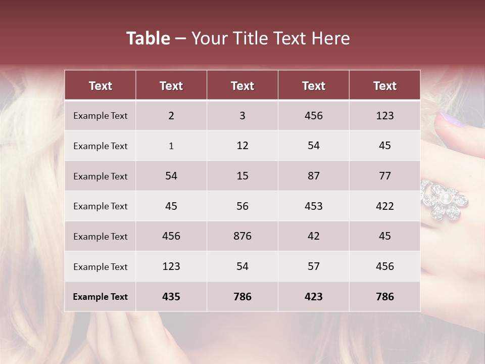 Manicure Nail Polish Sensual PowerPoint Template