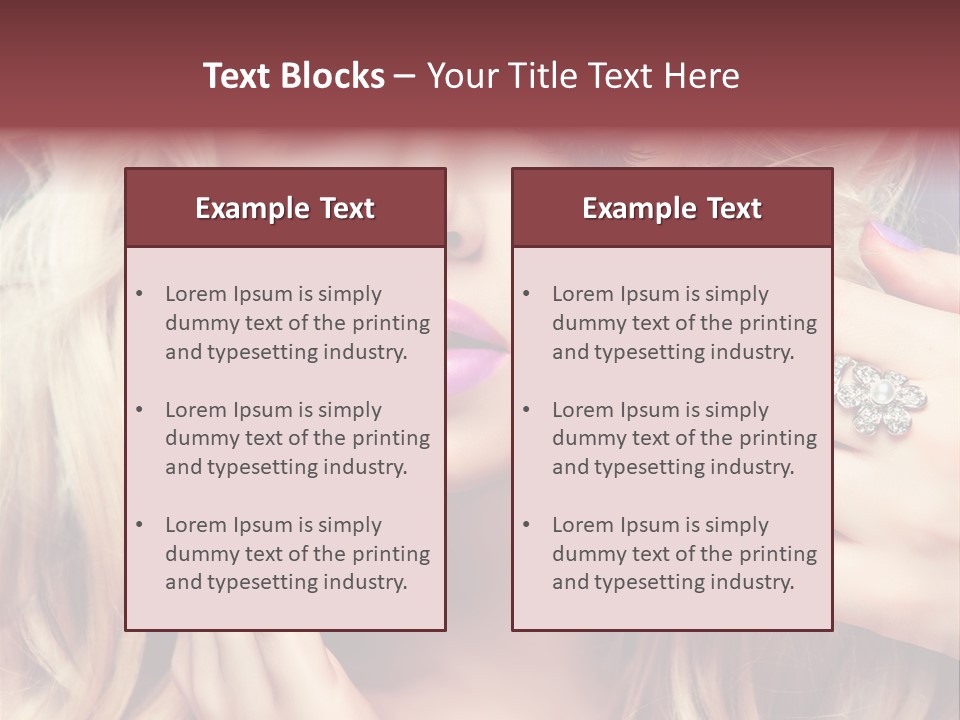 Manicure Nail Polish Sensual PowerPoint Template