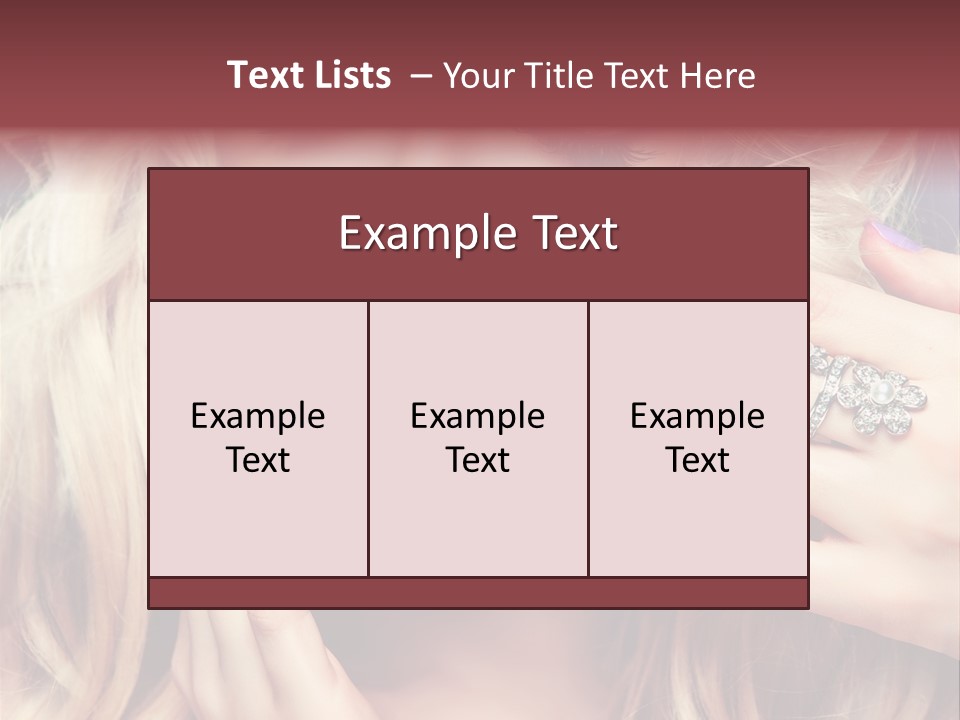 Manicure Nail Polish Sensual PowerPoint Template