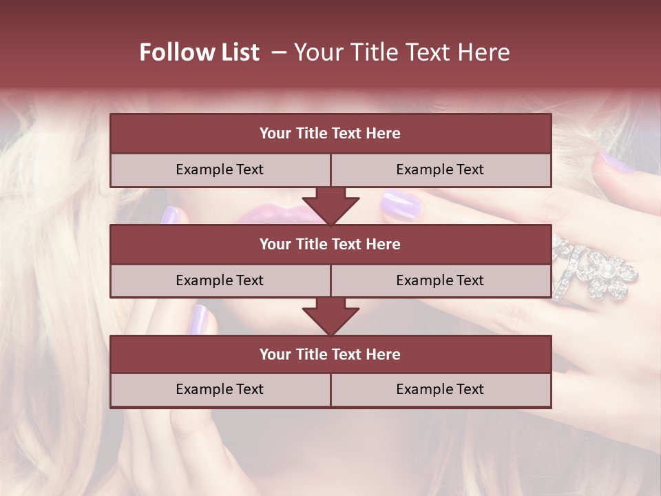 Manicure Nail Polish Sensual PowerPoint Template