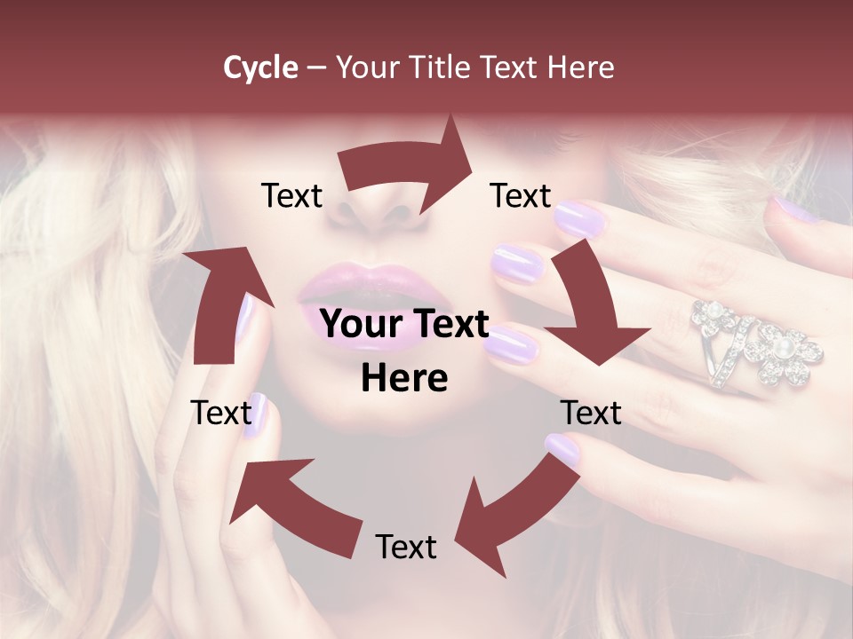 Manicure Nail Polish Sensual PowerPoint Template