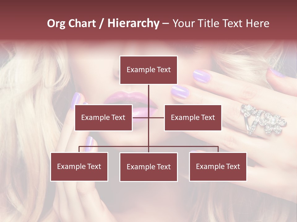 Manicure Nail Polish Sensual PowerPoint Template