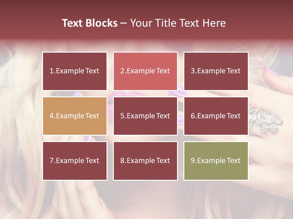 Manicure Nail Polish Sensual PowerPoint Template