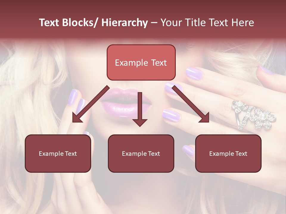 Manicure Nail Polish Sensual PowerPoint Template