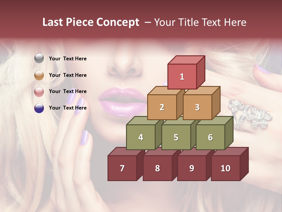 Manicure Nail Polish Sensual PowerPoint Template