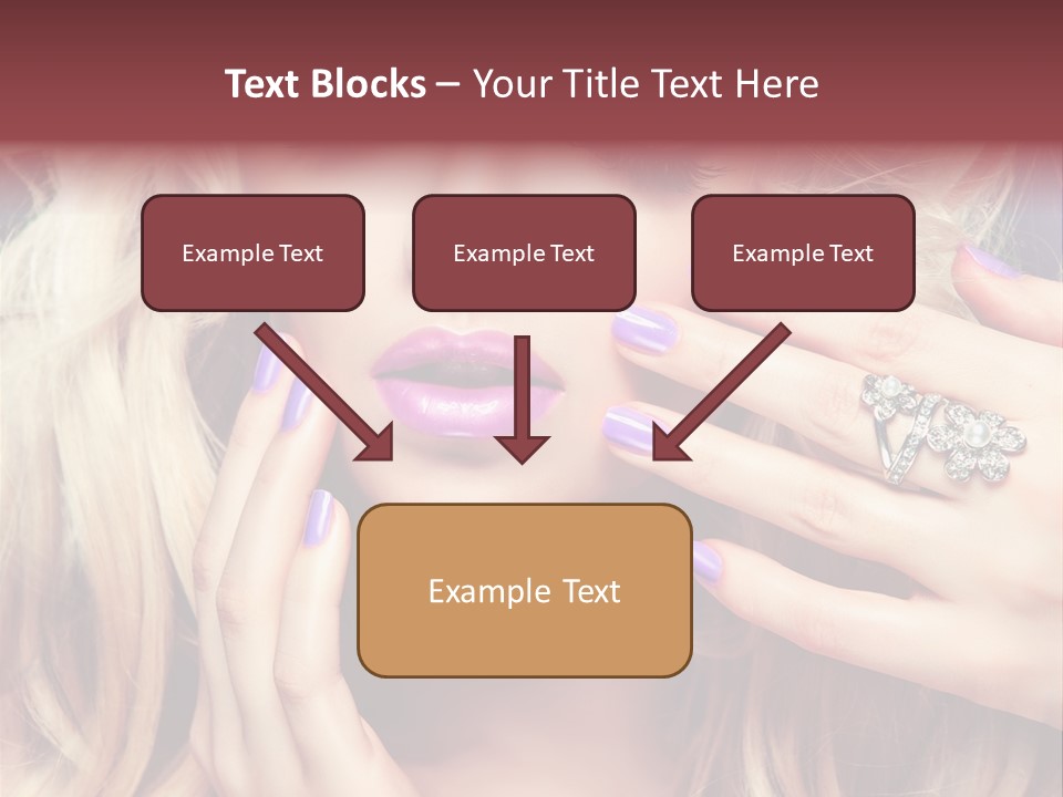 Manicure Nail Polish Sensual PowerPoint Template