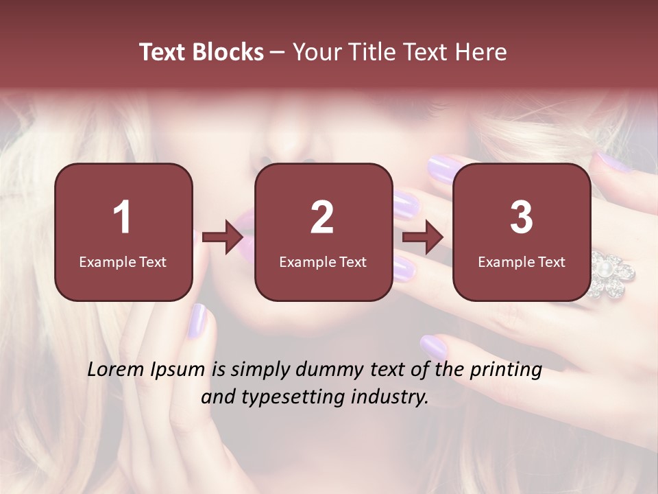 Manicure Nail Polish Sensual PowerPoint Template