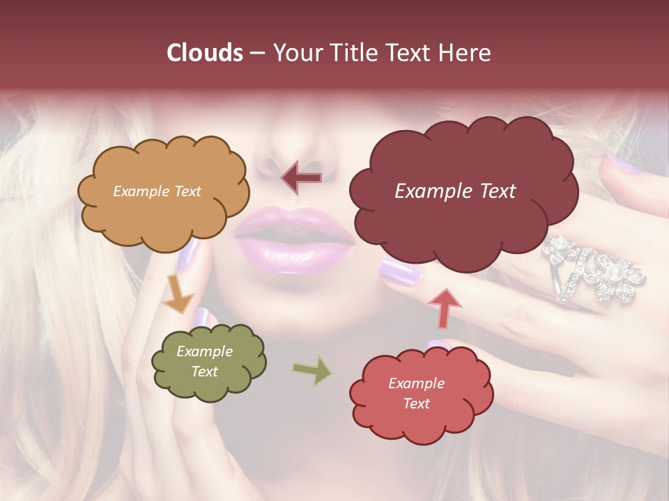 Manicure Nail Polish Sensual PowerPoint Template