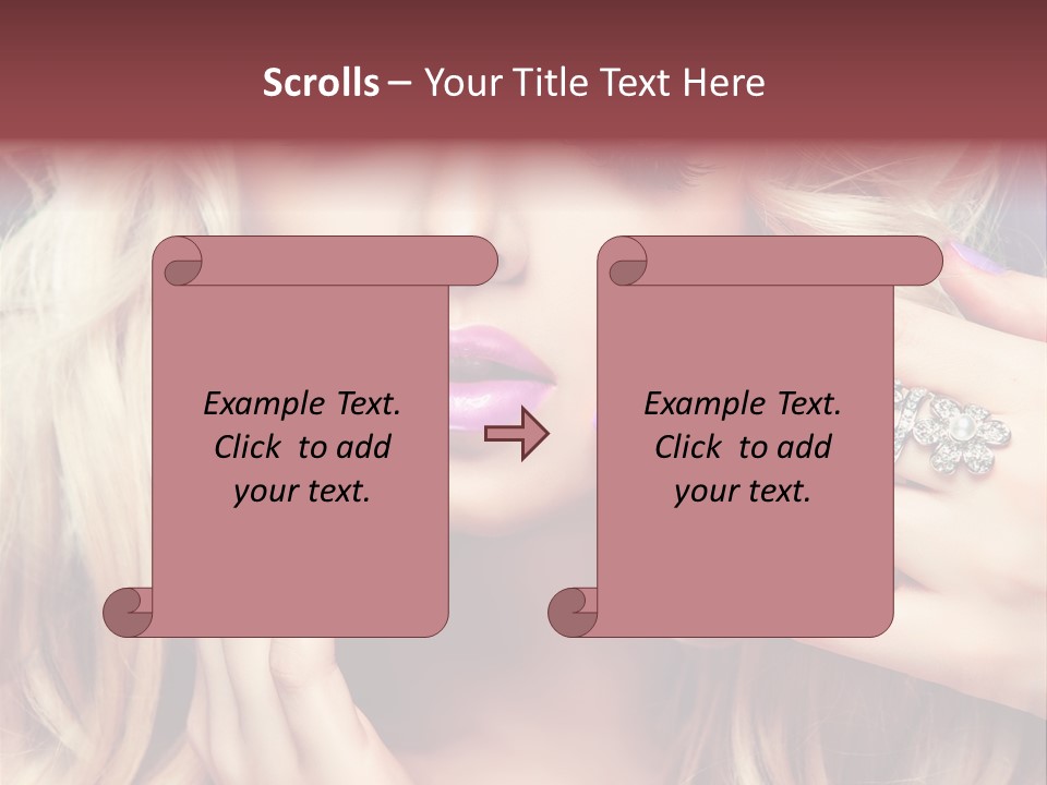 Manicure Nail Polish Sensual PowerPoint Template