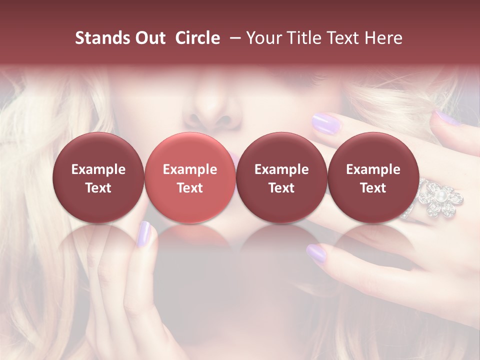 Manicure Nail Polish Sensual PowerPoint Template