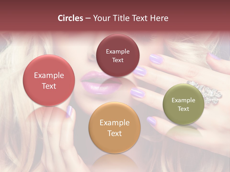 Manicure Nail Polish Sensual PowerPoint Template