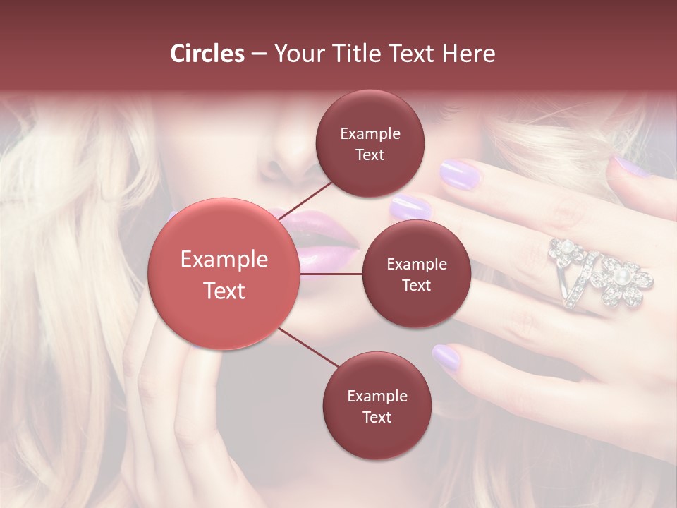 Manicure Nail Polish Sensual PowerPoint Template