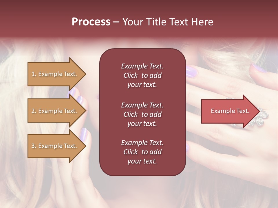 Manicure Nail Polish Sensual PowerPoint Template