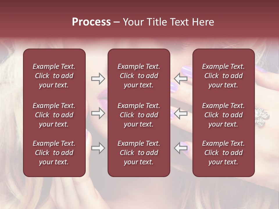 Manicure Nail Polish Sensual PowerPoint Template