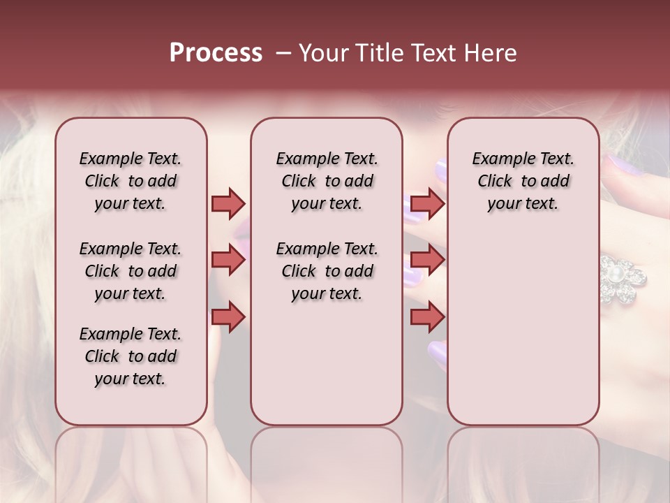 Manicure Nail Polish Sensual PowerPoint Template