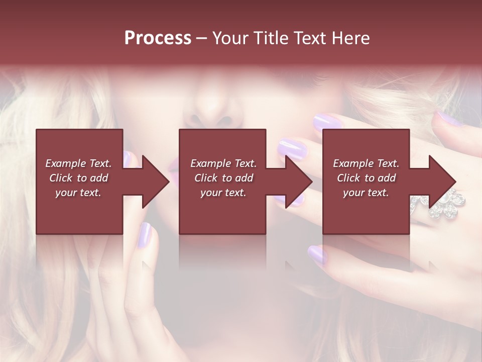 Manicure Nail Polish Sensual PowerPoint Template