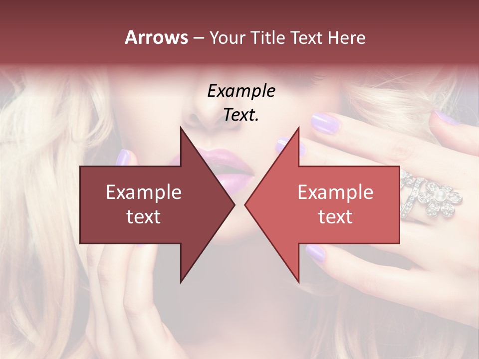 Manicure Nail Polish Sensual PowerPoint Template