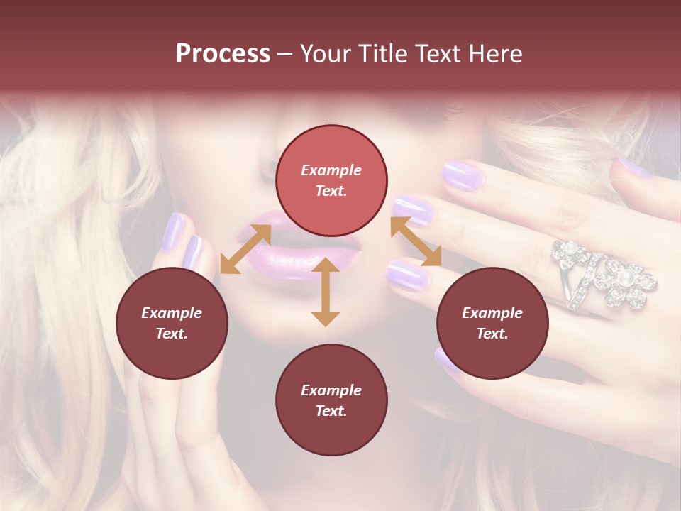 Manicure Nail Polish Sensual PowerPoint Template