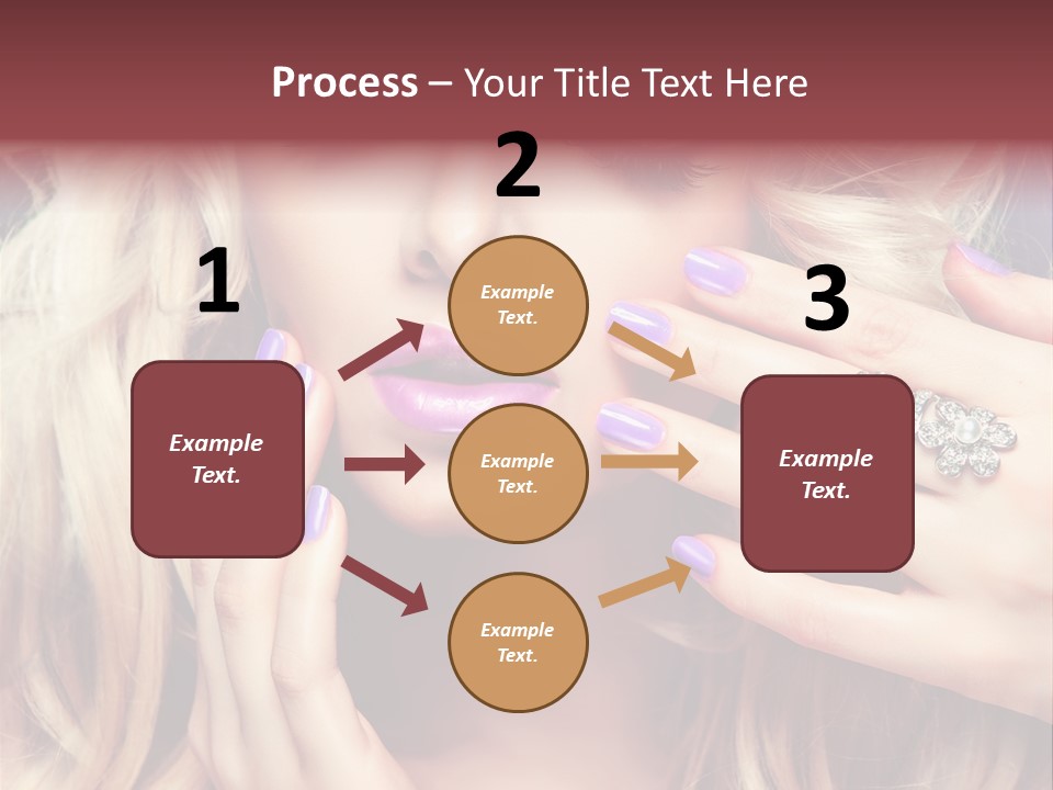 Manicure Nail Polish Sensual PowerPoint Template