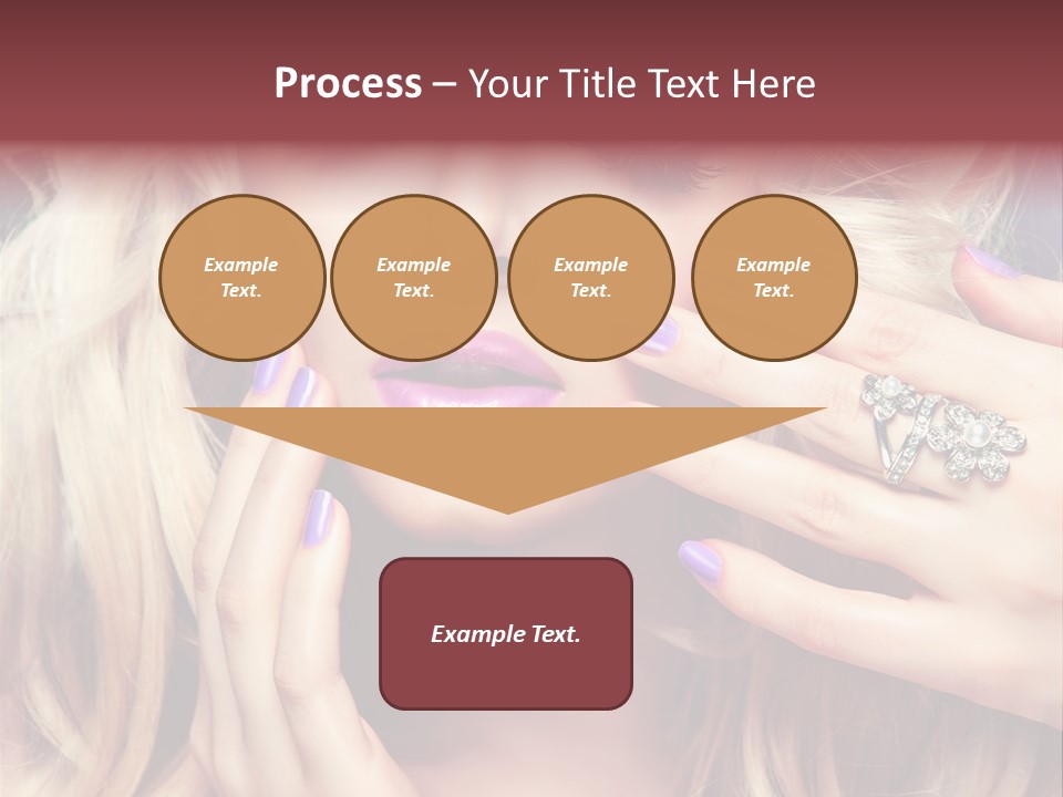 Manicure Nail Polish Sensual PowerPoint Template