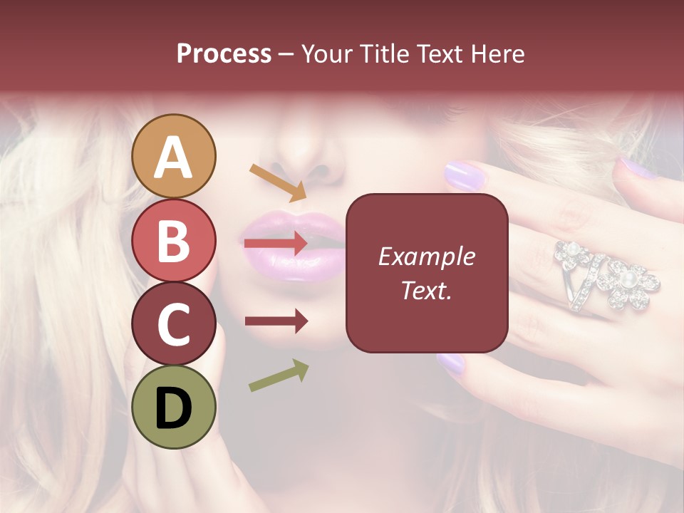 Manicure Nail Polish Sensual PowerPoint Template