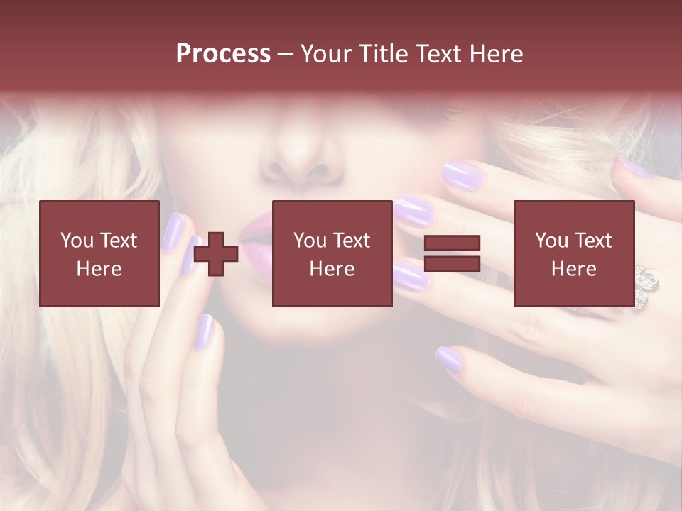 Manicure Nail Polish Sensual PowerPoint Template
