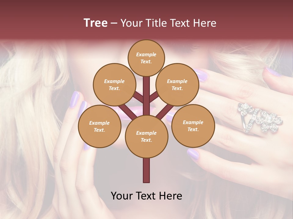 Manicure Nail Polish Sensual PowerPoint Template