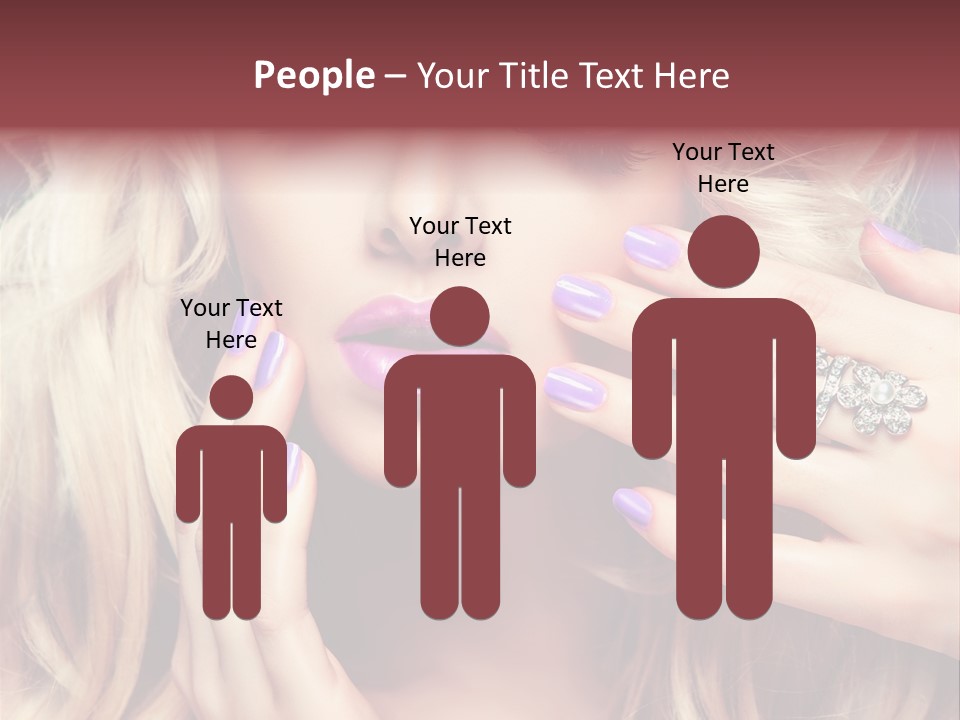 Manicure Nail Polish Sensual PowerPoint Template