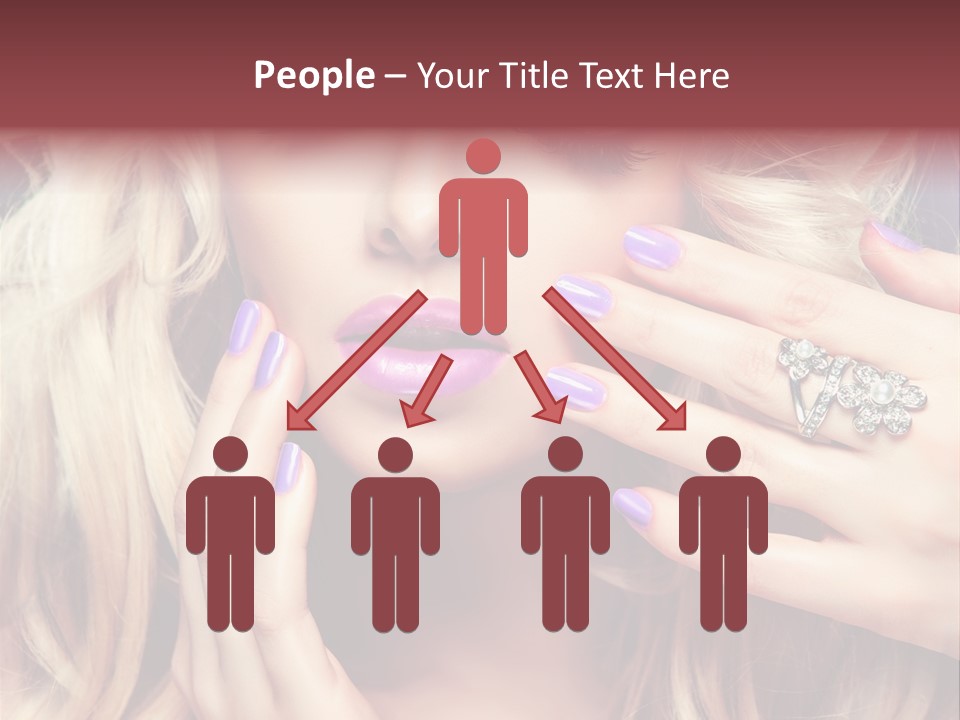 Manicure Nail Polish Sensual PowerPoint Template