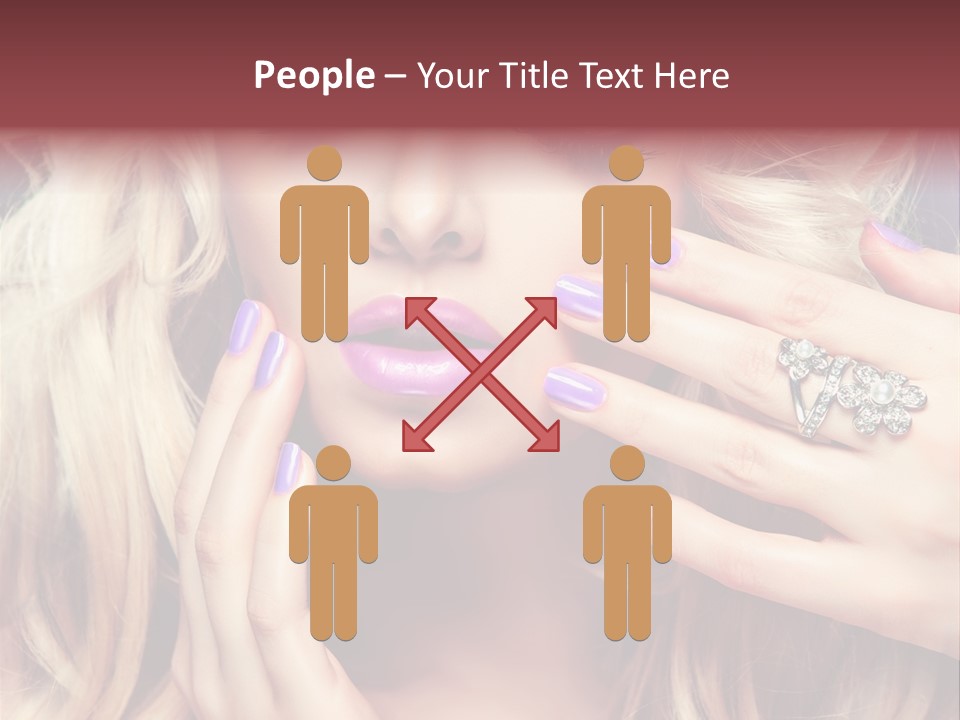 Manicure Nail Polish Sensual PowerPoint Template