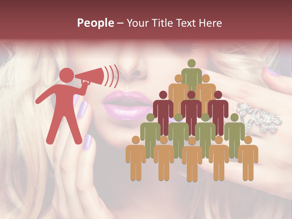 Manicure Nail Polish Sensual PowerPoint Template