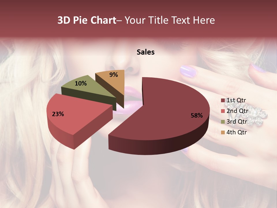 Manicure Nail Polish Sensual PowerPoint Template