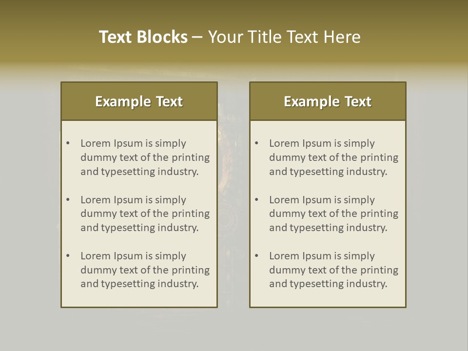 Ventilator Iron Glass PowerPoint Template
