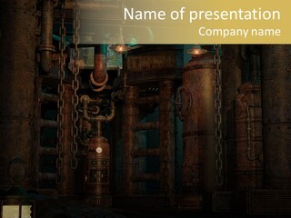 Fantasy Rust Boiler PowerPoint Template