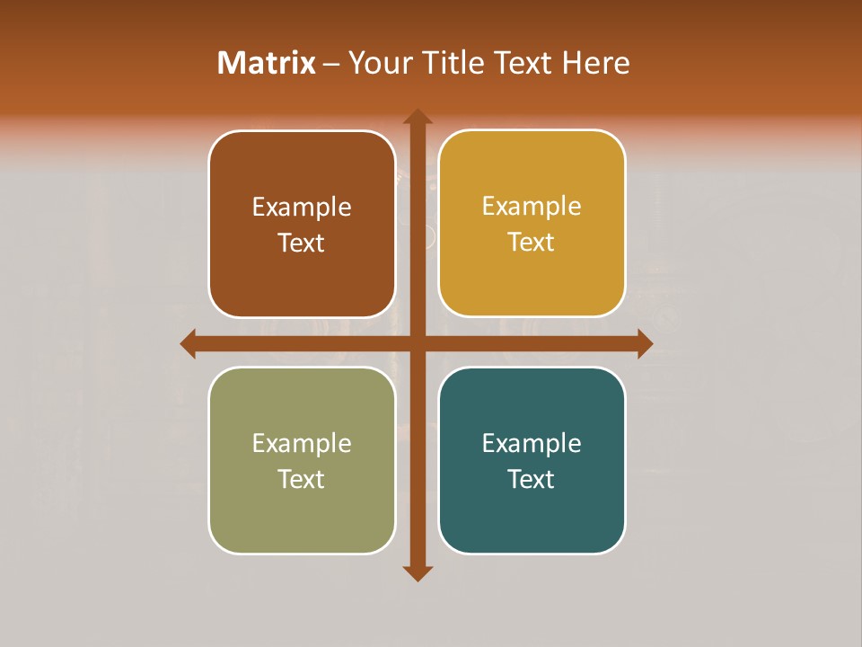 Gears Boiler Glass PowerPoint Template