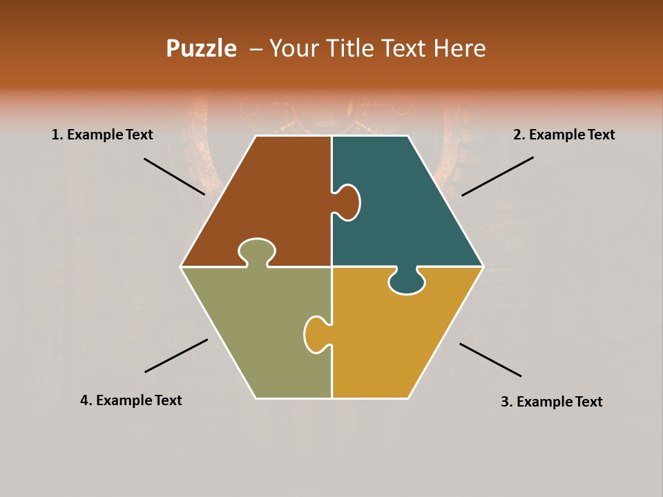 Gears Boiler Glass PowerPoint Template