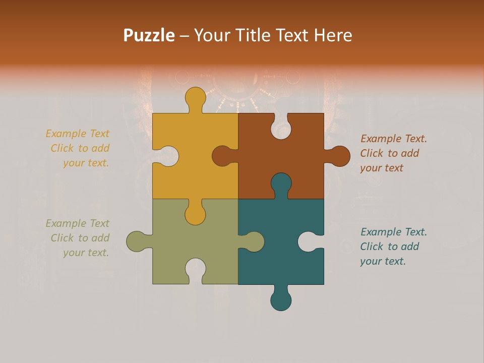 Gears Boiler Glass PowerPoint Template
