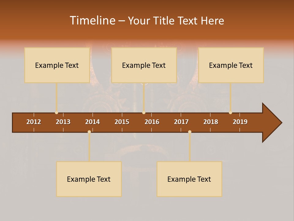 Gears Boiler Glass PowerPoint Template