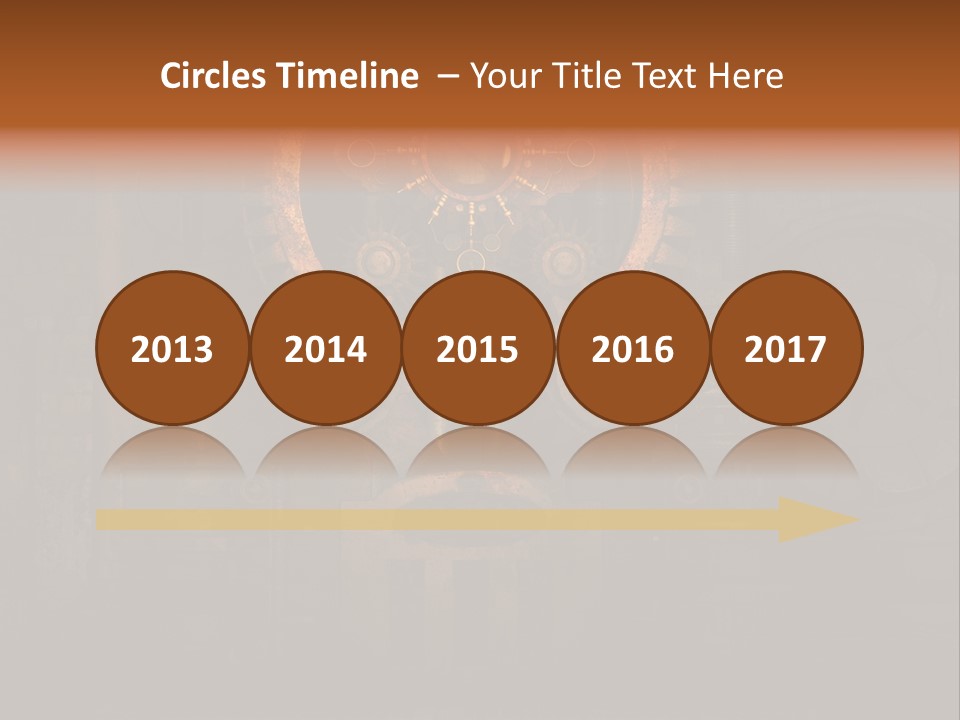 Gears Boiler Glass PowerPoint Template