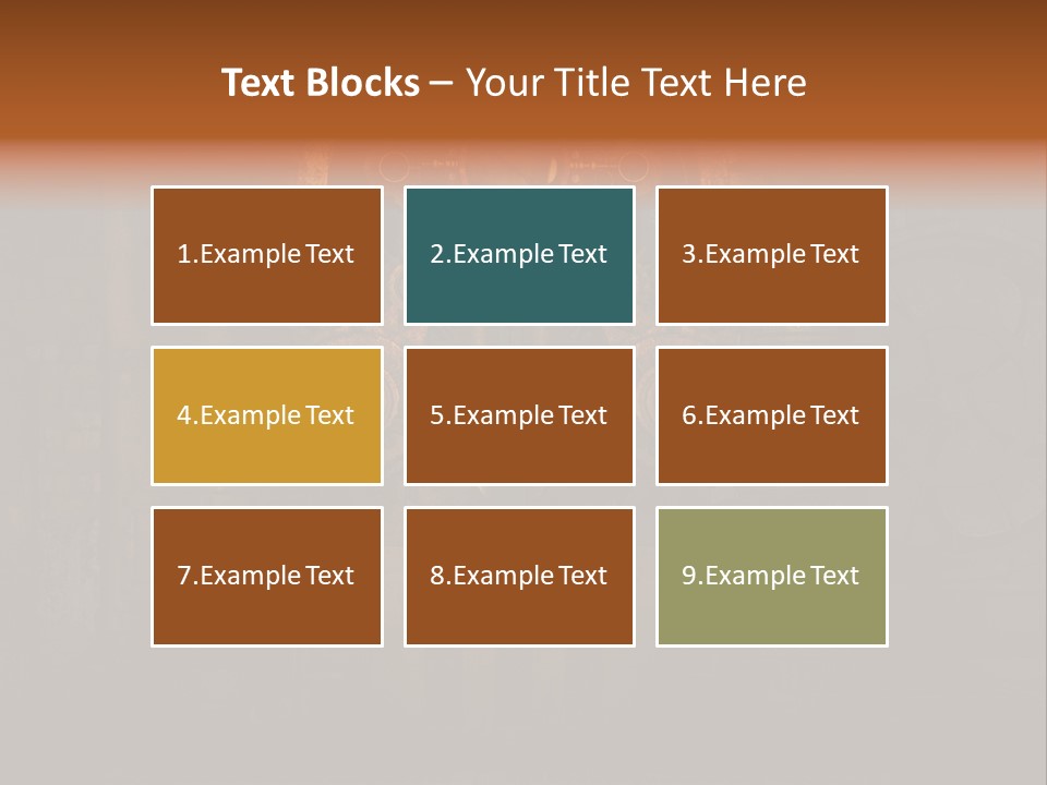 Gears Boiler Glass PowerPoint Template